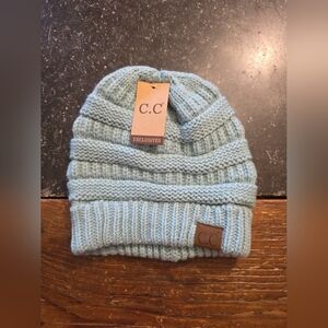 C.C Exclusive Beanie Toque Women One Size Blue Acrylic--NWT